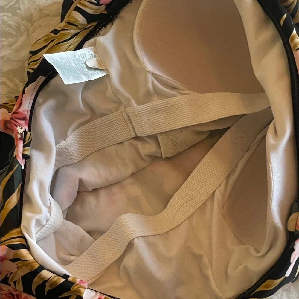 Kona Sol Black Floral Bikini - Picture 6 of 8